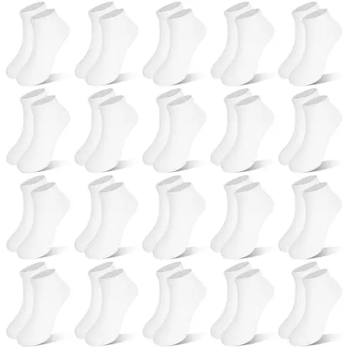 ZERULETS Unisex Low Cut Socken für Kleinkinder - 20 Paar in Schwarz, Weiß und Grau für 1-13 Jahre