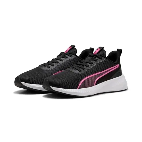Puma Unisex Flyer Lite 3Road Laufschuh in Schwarz/Rosa, Größe 46 EU