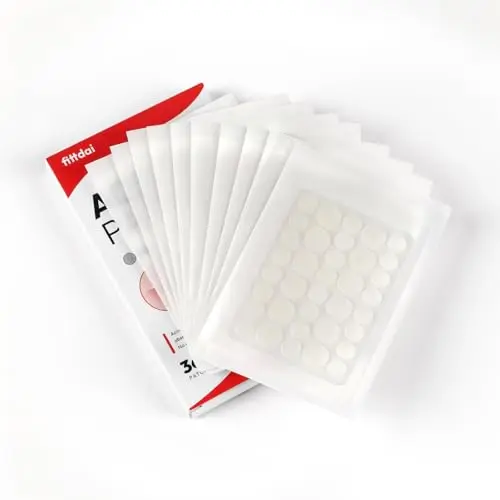 Unsichtbare Hydrokolloid Pickel Pflaster, wasserdicht & atmungsaktiv, starke Absorption, rückstandsfrei, Akne Behandlung (10 & 12 mm, 360 Stück)