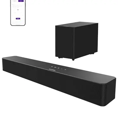 ULTIMEA Soundbar mit kabellosem Subwoofer, Bluetooth 6.0, App-Steuerung, 2.1 Kanal, HDMI & Optisch, Einstellbarer Bass, Poseidon M30 2026