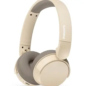 PHILIPS TAH3209BG Kabellose Bluetooth-Kopfhörer, 25 Std. Akku, Geräuschisolierung, dynamic Bass, USB-C, beige