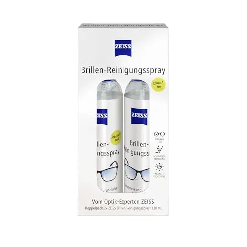 ZEISS Brillen-Reinigungs-Spray Doppelpack 2x120ml - schonende Reinigung ohne Alkohol