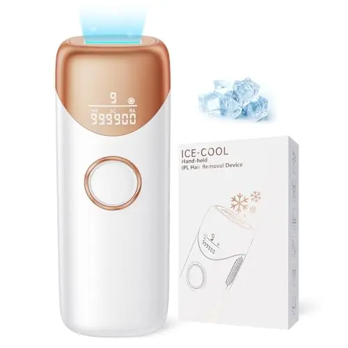 3-in-1 IPL Haarentfernung Gerät mit Kühlfunktion, 9 Energiestufen, für Damen und Herren