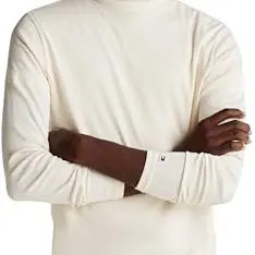 Tommy Hilfiger Kurzarm ROLL Neck T-Shirt für Herren, Gelb (Ivory Petal), Größe M