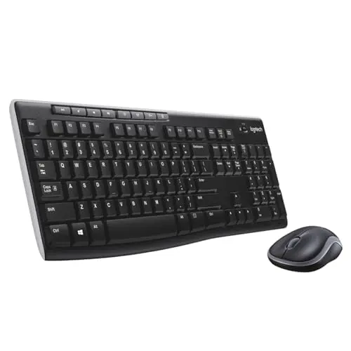 Logitech MK270 Combo: Kabellose Tastatur und Maus (QWERTZ) - Schwarz