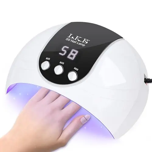 UV Lampe für Gelnägel, 54W mit Timer und LCD, Tragbar für Heim und Nagelstudio