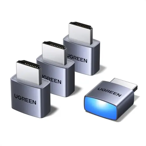 UGREEN HDMI Dummy Plug, 4K 60Hz & 2K 30Hz, EDID Emulator, 4 Stück
