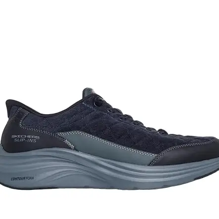 Skechers Contour Foam Herren-Sneaker, Marineblau, Größe 47
