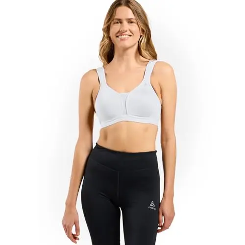 Odlo Sport-BH Damen, gepolstert, hoher Halt, Größe 90C, Weiß