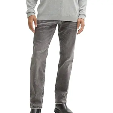 TOM TAILOR Herren Jeans 10219 Mid Stone Grey Denim 30W / 34L