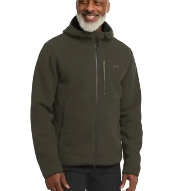 Jack Wolfskin Herren Lake Ridge Kapuzenjacke, Obsidian Moss, Größe S