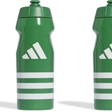 adidas Unisex TIRO Trinkflasche 0,5 L, Team Green/White, 2er Pack