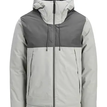 JACK & JONES Herren Jacke mit leichter Isolierung, modisch im Block-Design, Größe M