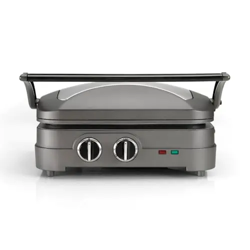 Cuisinart Griddler Elite - Sandwichtoaster & Paninipresse - Gesundes Grillen in Grau