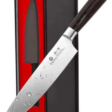 imarku Classic Kochmesser 20 cm – Hochwertiges Japanisches Küchenmesser mit Ergonomischem Griff, Ideal als Chefmesser