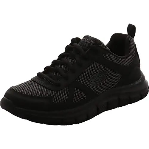 Skechers Herren Sneakers Bucolo, schwarz, Leder und Mesh, Größe 39 EU