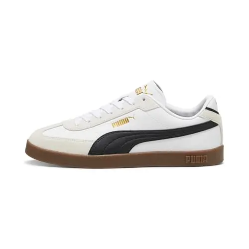 Puma Club II ERA Unisex-Sneaker, Weiß/Schwarz/Grau, Größe 8.5 UK