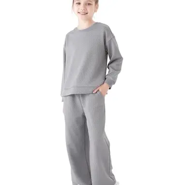 PATPAT Mädchen Bekleidungsset: Langarmshirt & Sweathose, Freizeit, Winter, 5-14 Jahre