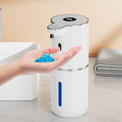 Automatischer Seifenspender 380ml - Berührungslos, USB Wiederaufladbar für Bad und Küche