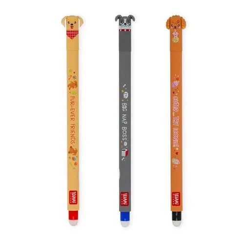 Legami Set mit 3 radierbaren Stiften – Fur-ever Friends