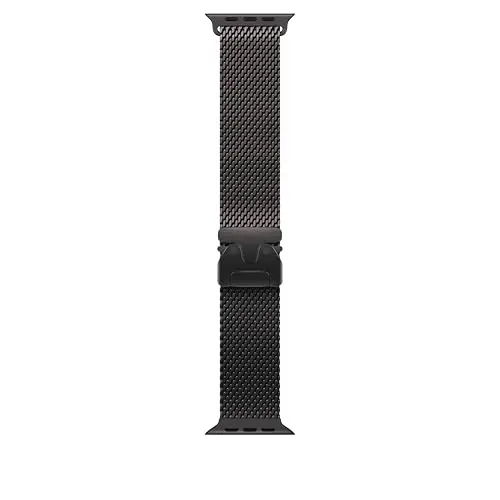 Apple Watch Band - Milanaise Armband - 49 mm - Schwarz