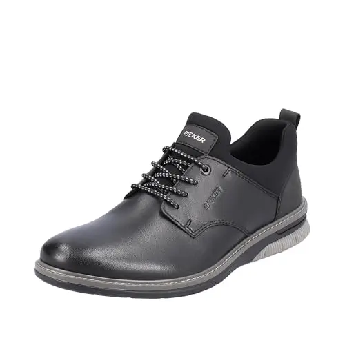 Rieker Herren Slipper, schwarz, Größe 46