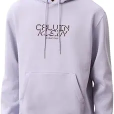 Calvin Klein Herren Fleece Sweatshirt, Lila, Größe S