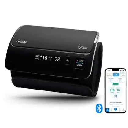 OMRON EVOLV Blutdruckmessgerät Oberarm, kabellos, klinisch validiert, für Schwangere, mit Gesundheits-App
