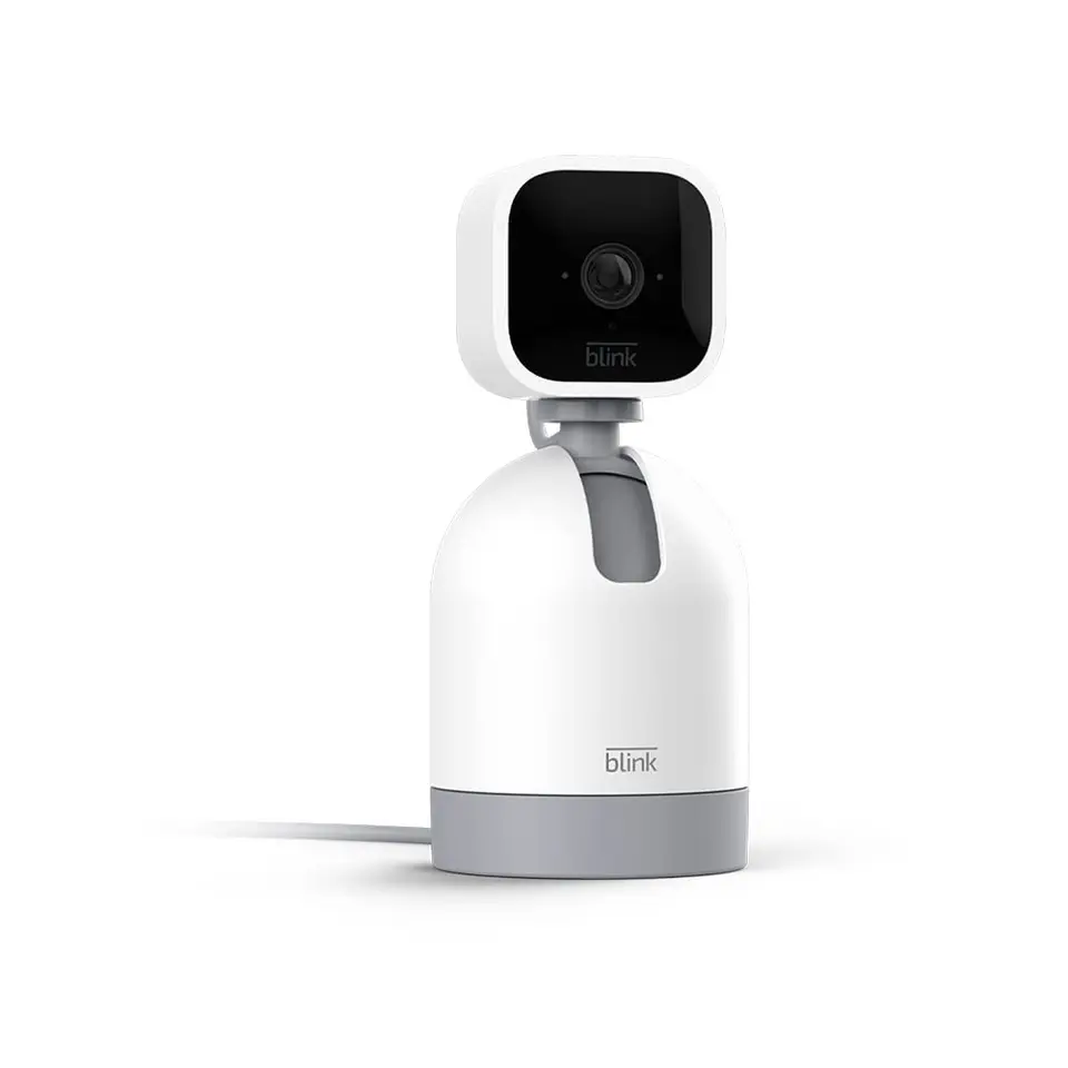 Blink Mini Pan-Tilt Camera | Bewegliche Überwachungskamera für Innenräume, Zwei-Wege-Audio, HD-Video, Bewegungserkennung, kompatibel mit Alexa (weiß)