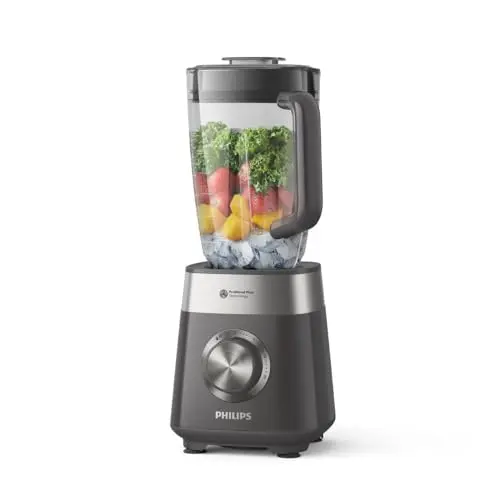 Philips 5000-Serie Standmixer - 1000 W, 2L, ProBlend Plus, spülmaschinengeeignet, Schwarz/Kaschmirgrau