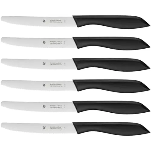 WMF Classic Line Frühstücksmesser Set, 6-teilig, schwarz
