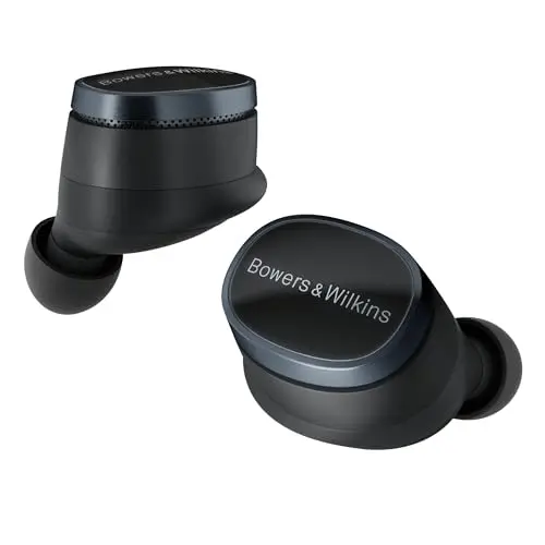 Bowers & Wilkins Pi8 True Wireless Kopfhörer mit Geräuschunterdrückung und Bluetooth – Anthrazit Schwarz