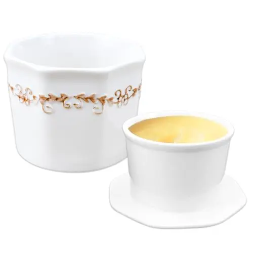 HEKOBAG Französische Butterdose - Keramischer Buttertopf für frische, streichfähige Butter