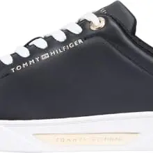 Tommy Hilfiger Damen Essential Chic Court Sneaker, schwarz, Größe 38 EU