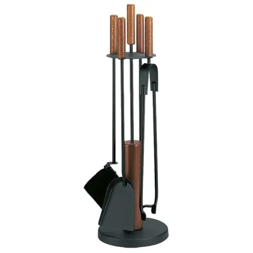 FIREFIX Kamingerät mit Holzgriffen