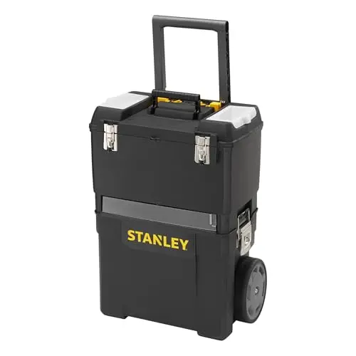 STANLEY Rollende Werkstatt mit Werkzeugboxen und Organizer, 47x30x63 cm