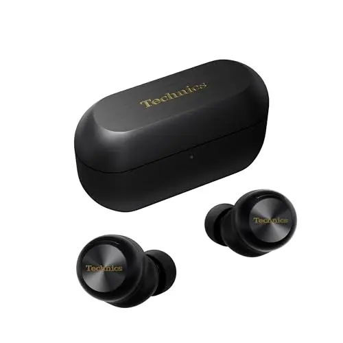 Technics EAH-AZ100E-K Kabellose In-Ear-Kopfhörer mit Geräuschunterdrückung, Schwarz