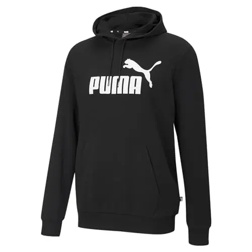 PUMA Herren Big Logo Hoodie, Puma Black, Größe M