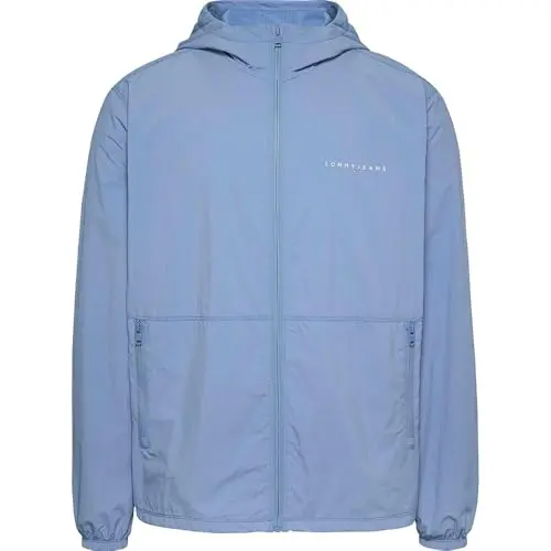 Tommy Jeans Herren Windbreaker-Jacke, Colorado Blue, Größe L