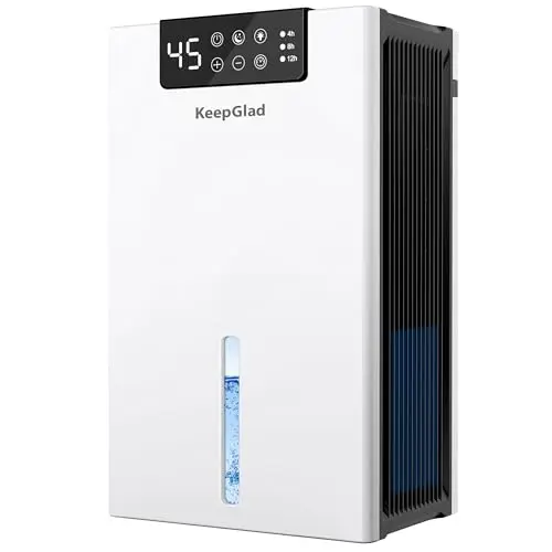 Leiser elektrischer Luftentfeuchter 2800ml mit Timer und Waschbarem Filter für Wohnung, Schlafzimmer, Badezimmer und Keller