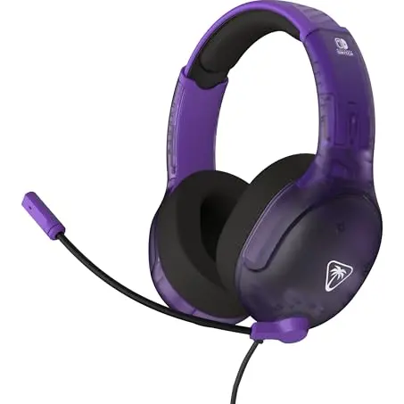 Turtle Beach Airlite Fit Ghost Lila Gaming Headset für Nintendo Switch, Lite & OLED – Flip-Mikrofon & Komfort