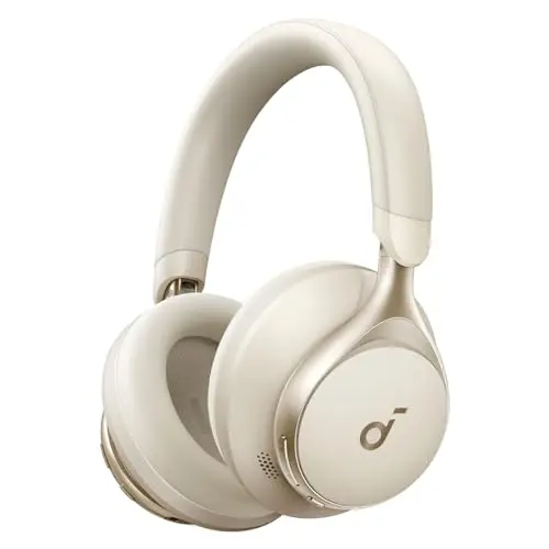 Anker Soundcore Space One Kabellose Over-Ear Bluetooth Kopfhörer mit Noise Cancelling und 40h Wiedergabe - Cafe Latte