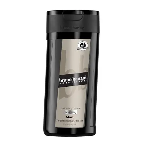 bruno banani Man 3-in-1 Shower Gel für Männer, 250 ml, klassisch-maskuliner Duft