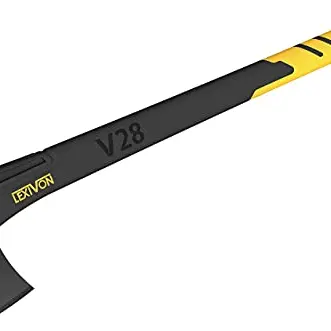 LEXIVON Axt 71 cm aus Stahl mit rutschfestem Griff und Klingen-Schutz