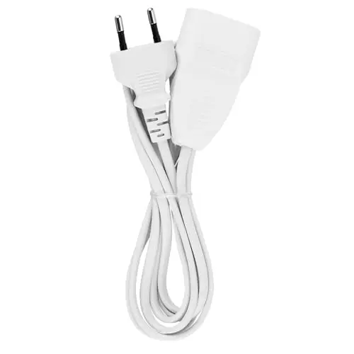 REV Verlängerungskabel, 2m, weiß mit Euro-Stecker