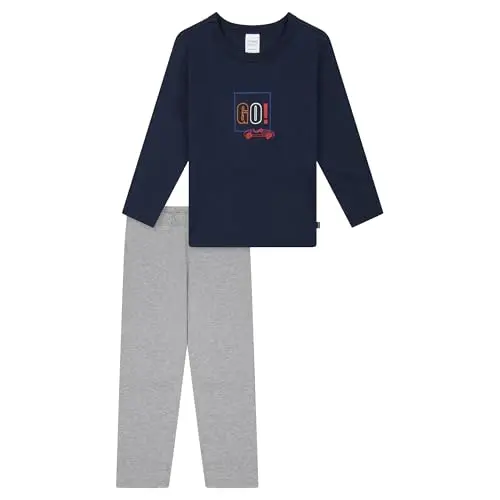 Schiesser Jungen Schlafanzug Set - 100% Bio Baumwolle - Größe 92 bis 140
