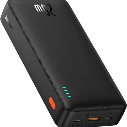 Baseus Powerbank 20000mAh, 20W Schnelles Aufladen, USB C Powerbank für iPhone, Samsung, Xiaomi und Huawei
