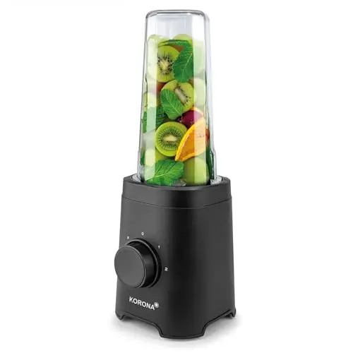 Korona 24500 Smoothie Maker mit 2 Leistungsstufen und ToGo Becher 600 ml, BPA-frei, 320 Watt