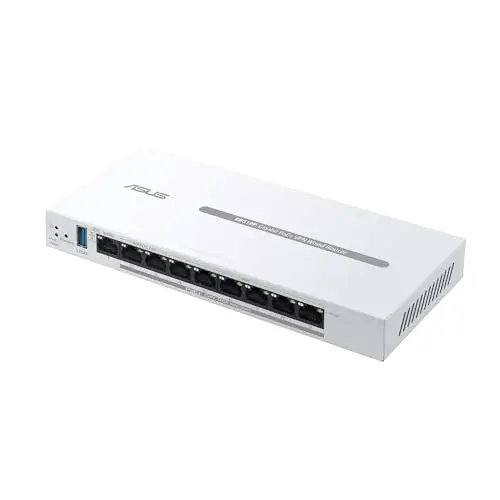 ASUS Expert WiFi EBG19P Gigabit PoE+ Router mit 8 Ports und 3 WAN-Ethernet-Ports