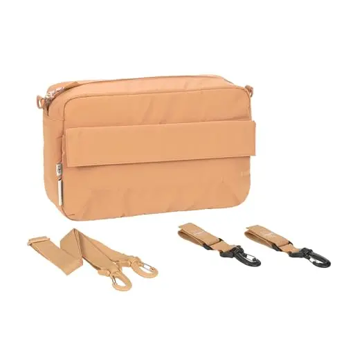 LÄSSIG Kinderwagentasche Buggy Organizer mit Befestigung Camel